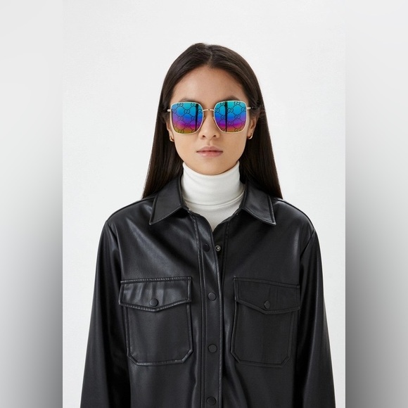 New Authentic GUCCI
Multicolor Square Ladies Sunglasses
GG0802S 004 57 - Picture 3 of 11